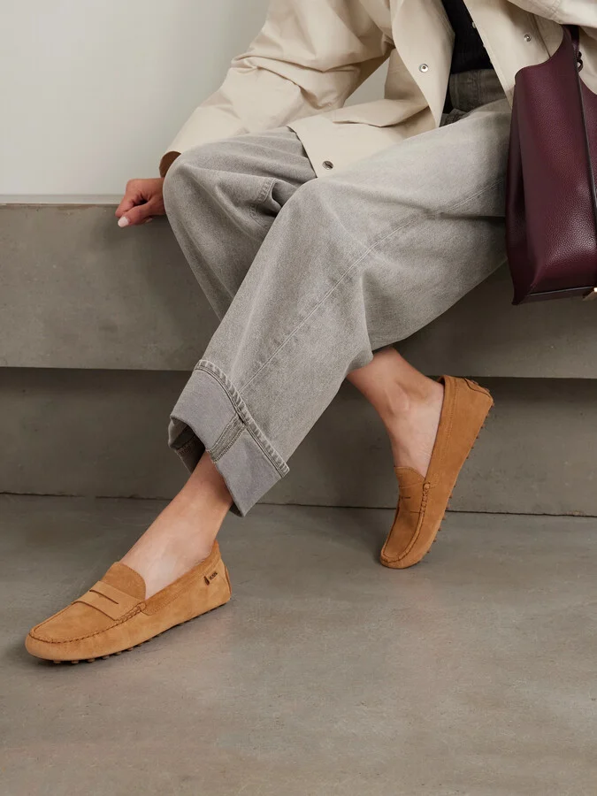 Tod's - Gommino Suede Loafers - Brown - Image 2