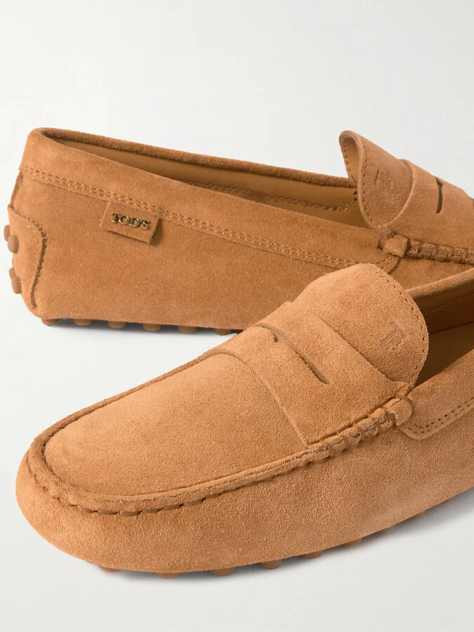 Tod's - Gommino Suede Loafers - Brown - Image 4