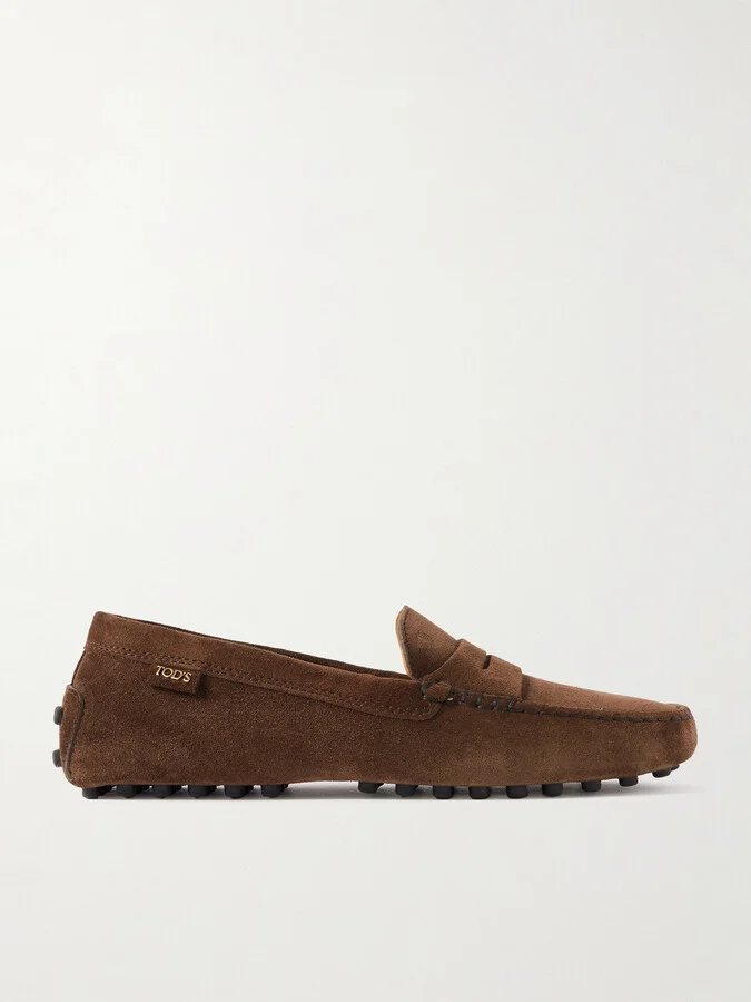 Tod's - Gommino Suede Loafers - Brown