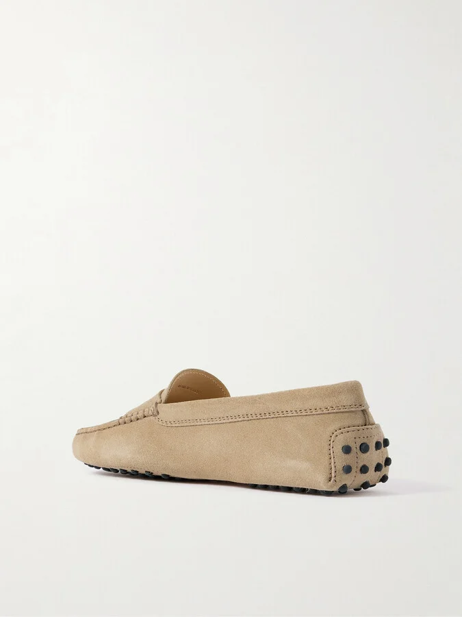 Tod's - Gommino Suede Loafers - Neutrals - Image 3