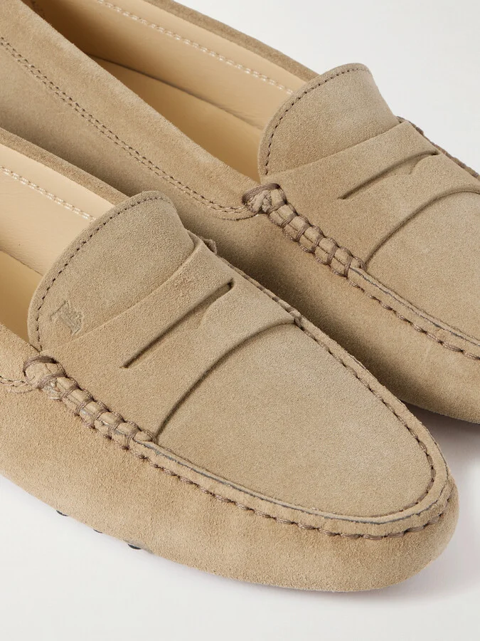 Tod's - Gommino Suede Loafers - Neutrals - Image 4