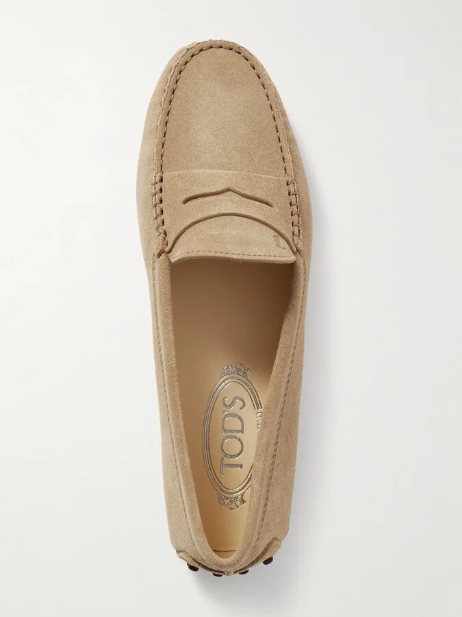 Tod's - Gommino Suede Loafers - Neutrals - Image 5