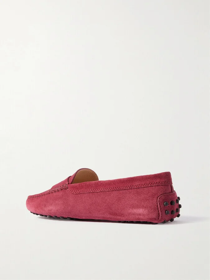 Tod's - Gommino Suede Loafers - Pink - Image 3