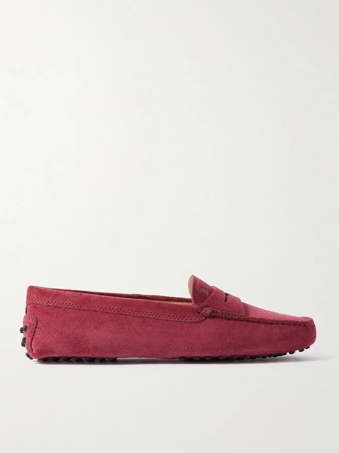 Tod's - Gommino Suede Loafers - Pink