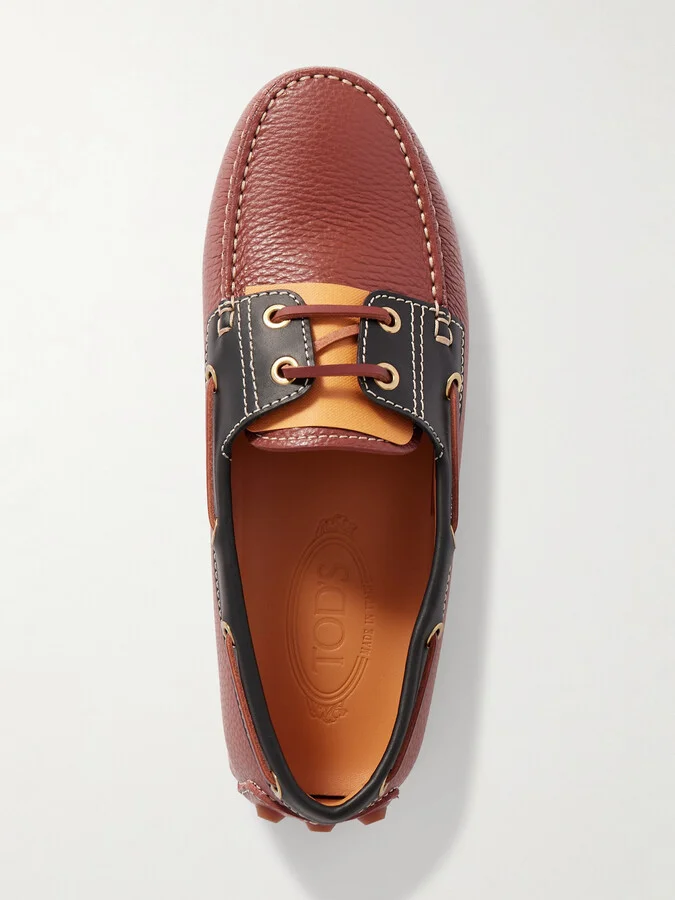 Tod's - Gommino Two-tone Leather Loafers - Brown - Image 5