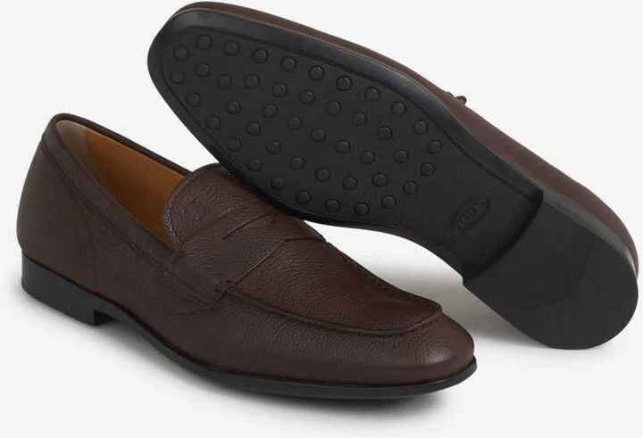 Tod'S Grained Leather Moccasins - Image 4