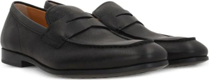Tod'S Grained Leather Penny Loafers Shoes - Image 2