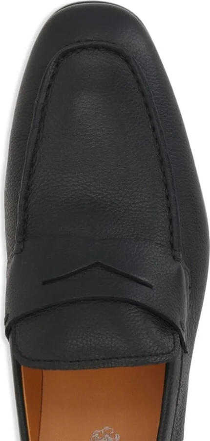 Tod'S Grained Leather Penny Loafers Shoes - Image 3