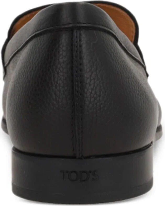 Tod'S Grained Leather Penny Loafers Shoes - Image 4