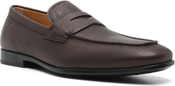 Tod'S Grained Leather Penny Loafers Shoes - Image 2