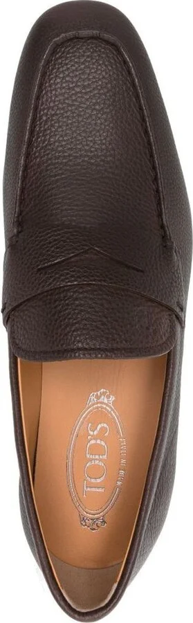 Tod'S Grained Leather Penny Loafers Shoes - Image 4