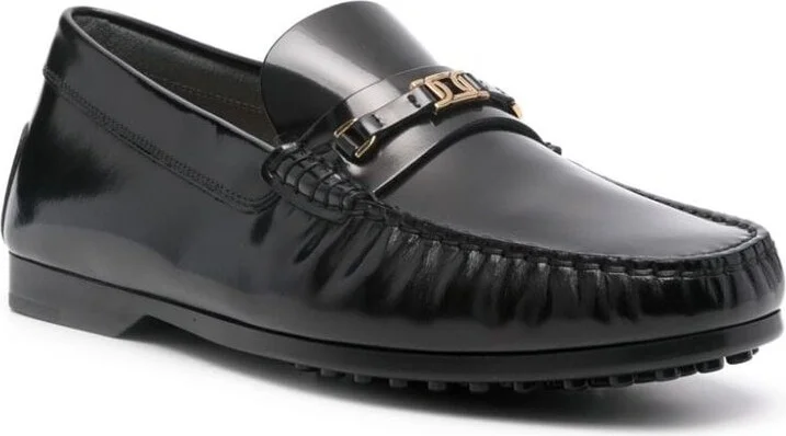 Tod'S 'Kate' Black Leather Loafers - Image 2