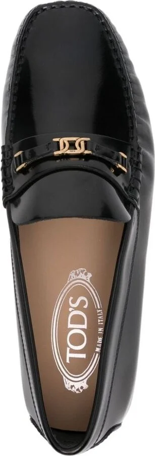 Tod'S 'Kate' Black Leather Loafers - Image 4