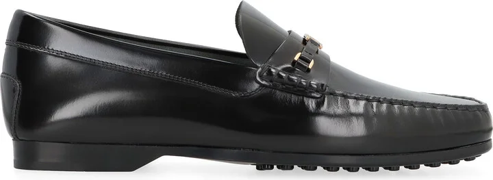 Tod'S 'Kate' Black Leather Loafers - Image 6