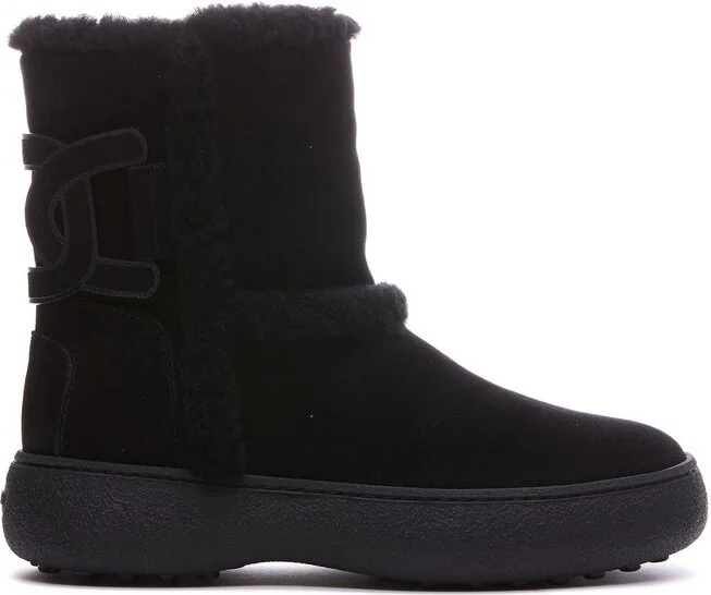 Tod's Kate Logo Patch Ankle Boots