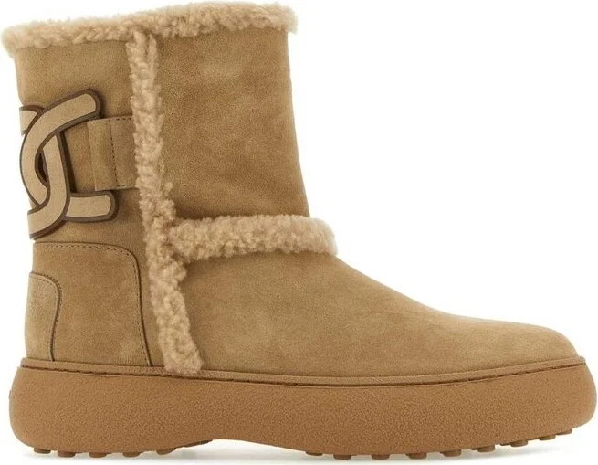 Tod's Kate Logo Patch Ankle Boots