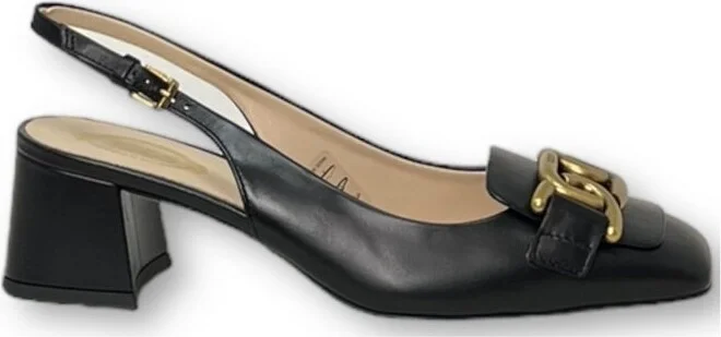 Tod's Kate Logo Plaque Slingback Pumps