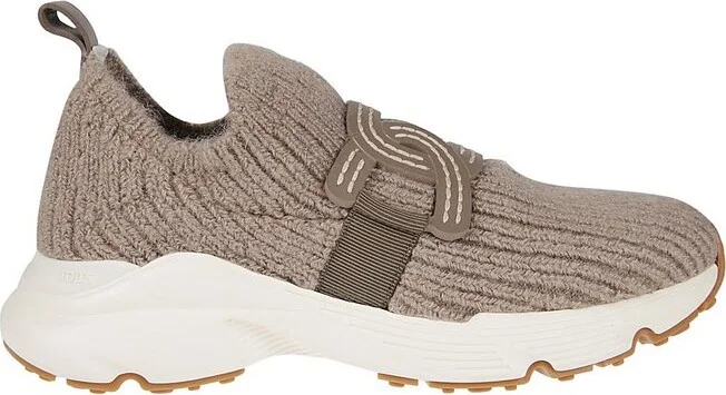 Tod's Kate Round-Toe Knitted Sneakers