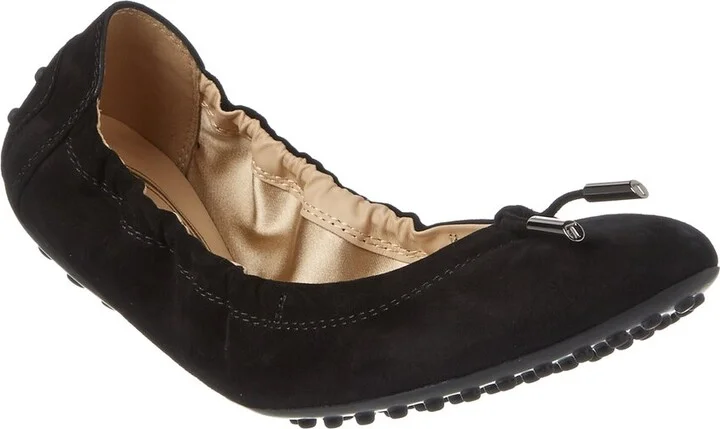 Tod's Knot Detail Suede Flat