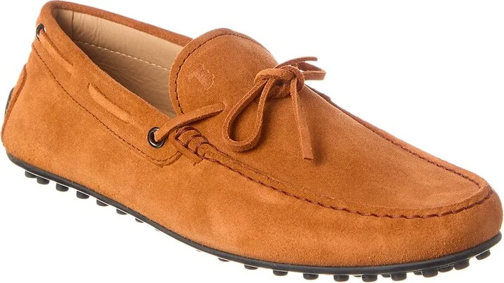 Tods Laccetto City Gommino Suede Loafer