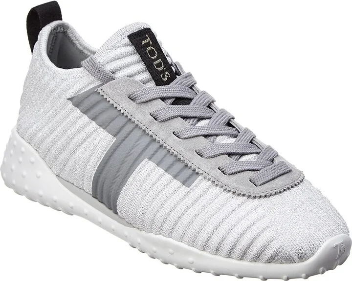 Tods Lace-Up Knit Sneaker