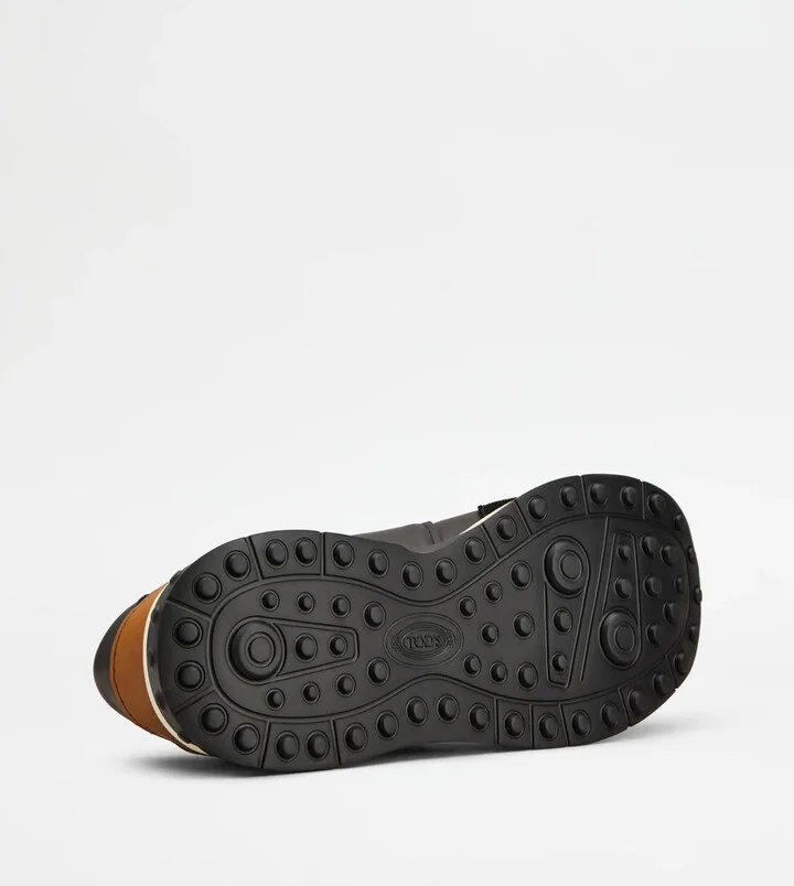 Tod'S Leather And Technical Fabric Sneakers - Image 4
