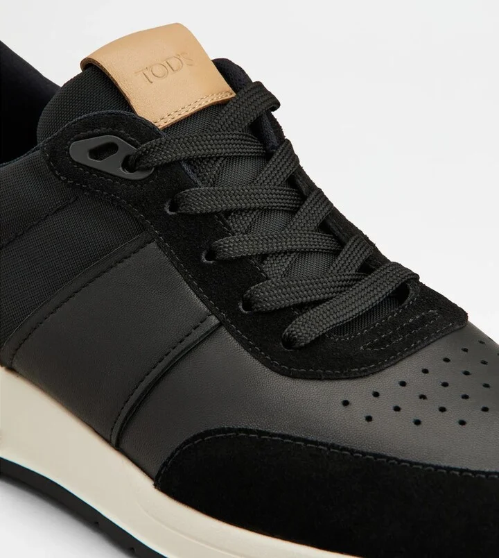 Tod'S Leather And Technical Fabric Sneakers - Image 5