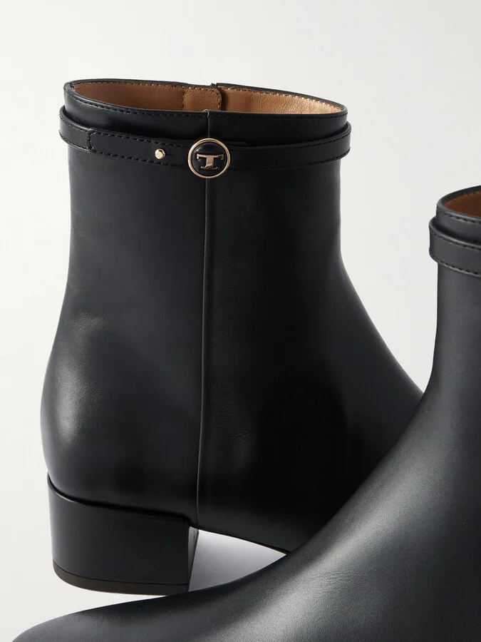 Tod's - Leather Ankle Boots - Black - Image 4
