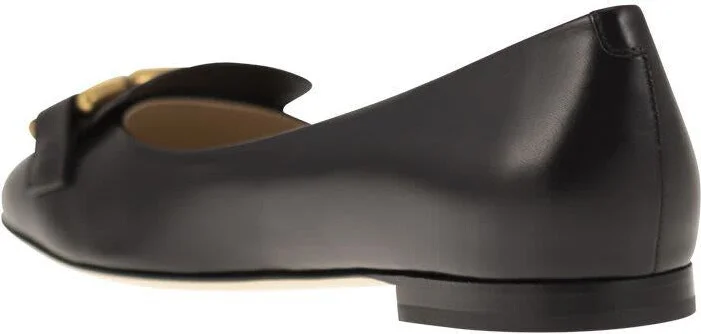 Tod'S Leather Ballerina With Accessory - Image 3