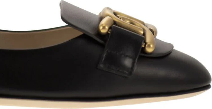 Tod'S Leather Ballerina With Accessory - Image 6