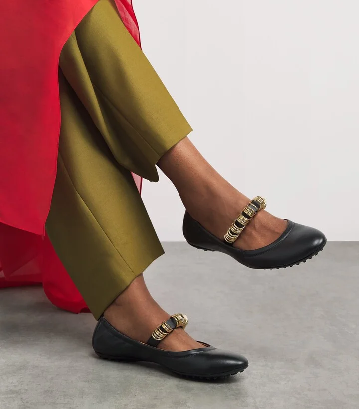 Tod's Leather Ballet Flats - Image 2