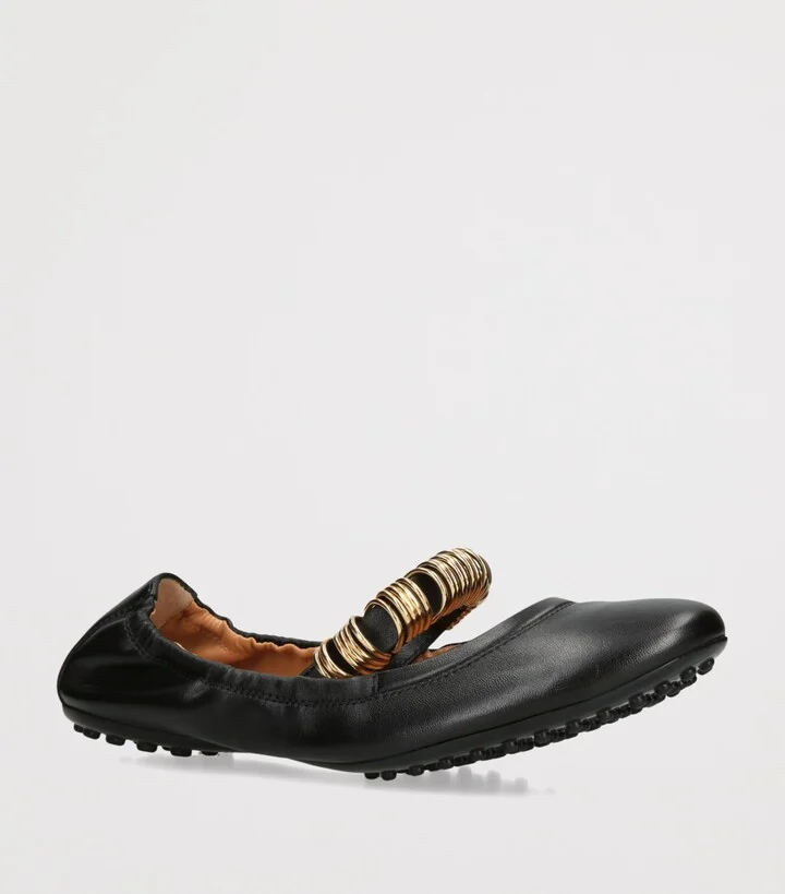 Tod's Leather Ballet Flats - Image 4