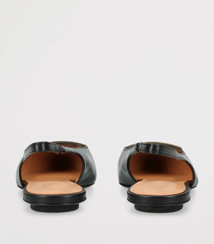 Tod's Leather Barretta Cuoio Slingbacks - Image 2