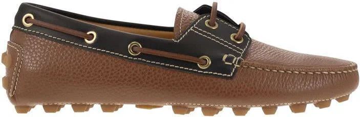 Tod'S Leather Boat Bubble Grommet