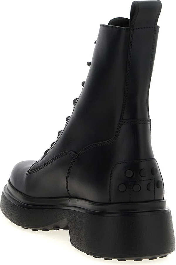 Tod'S Leather Combat Boots - Image 3