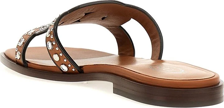 Tod'S Leather Flat Sandals - Image 3