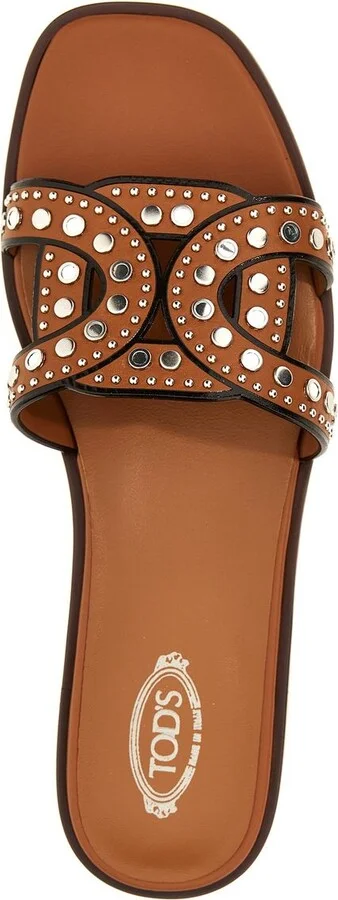 Tod'S Leather Flat Sandals - Image 4