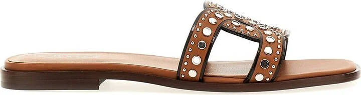 Tod'S Leather Flat Sandals