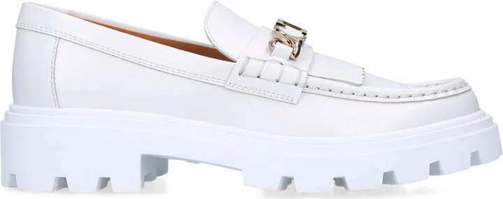 Tod's Leather Gomma Frangia Loafers - Image 3