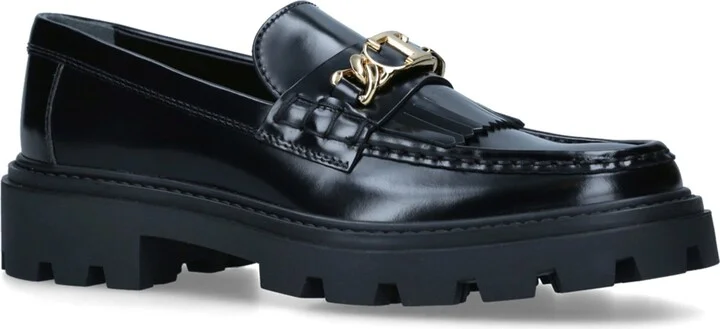 Tod's Leather Gomma Frangia Loafers - Image 3