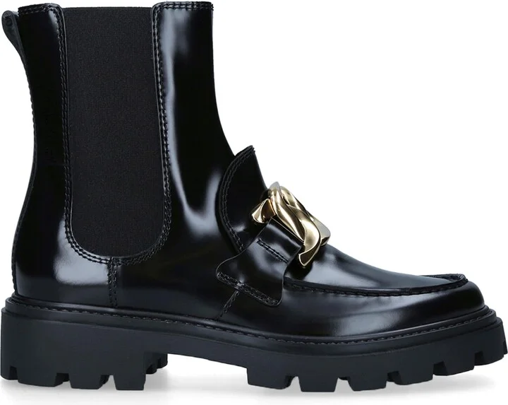 Tod's Leather Gomma Pesante Boots - Image 3