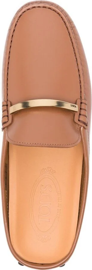 Tod'S Leather Gommino Slippers Shoes - Image 4