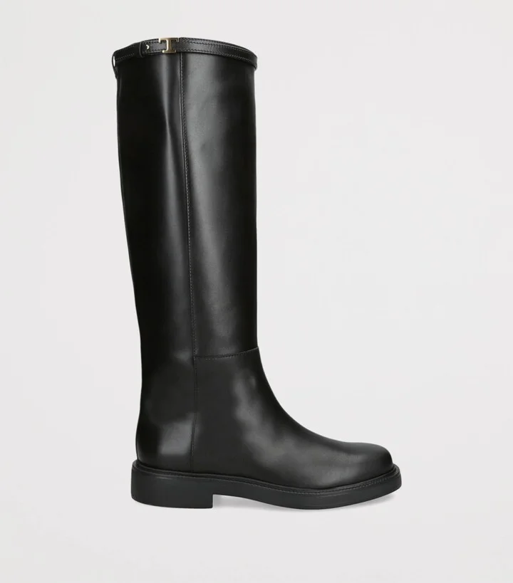 Tod's Leather Knee-High Boots - Image 3