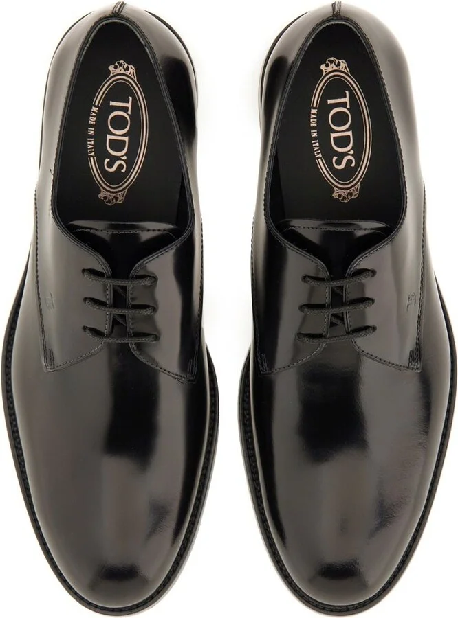 Tod'S Leather Lace-Up Derby Shoe - Image 6