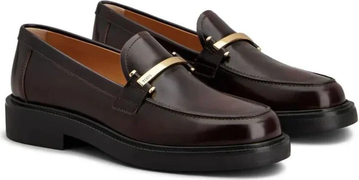 Tod'S Leather Loafers With Metal Bar Shoes - Image 2