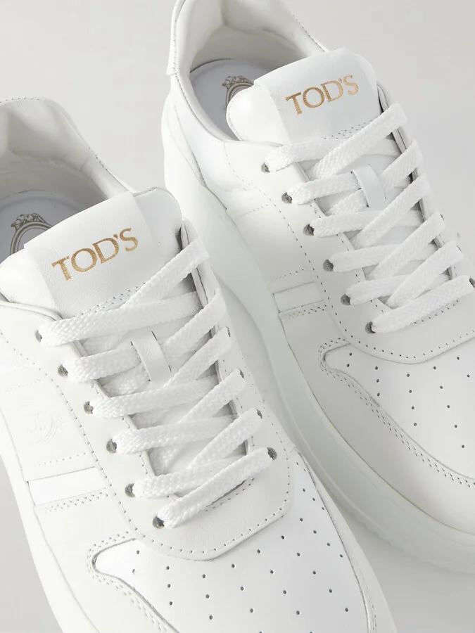 Tod's - Leather Platform Sneakers - White - Image 4
