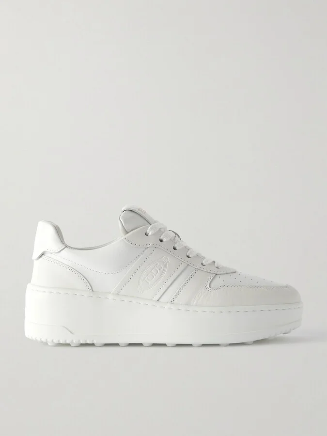 Tod's - Leather Platform Sneakers - White