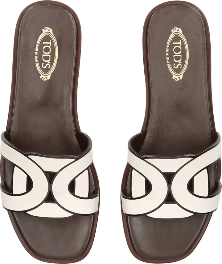 Tod's Leather Sand Cuoio 70k Maxi Sandal - Image 4