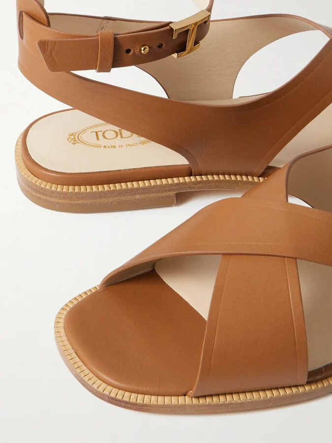Tod's - Leather Sandals - Brown - Image 4