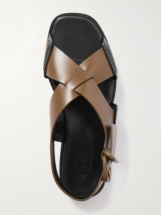 Tod's - Leather Sandals - Brown - Image 5